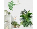 Tropical Leaves, Branches and Deer wall decals 